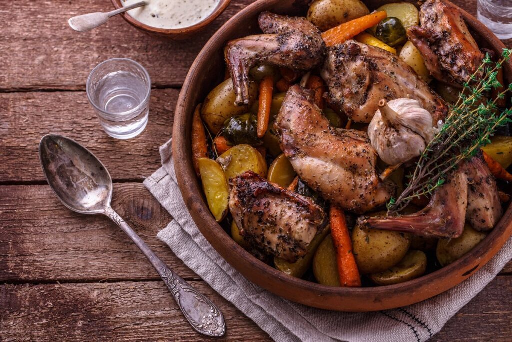 Quel légume servir avec du lapin