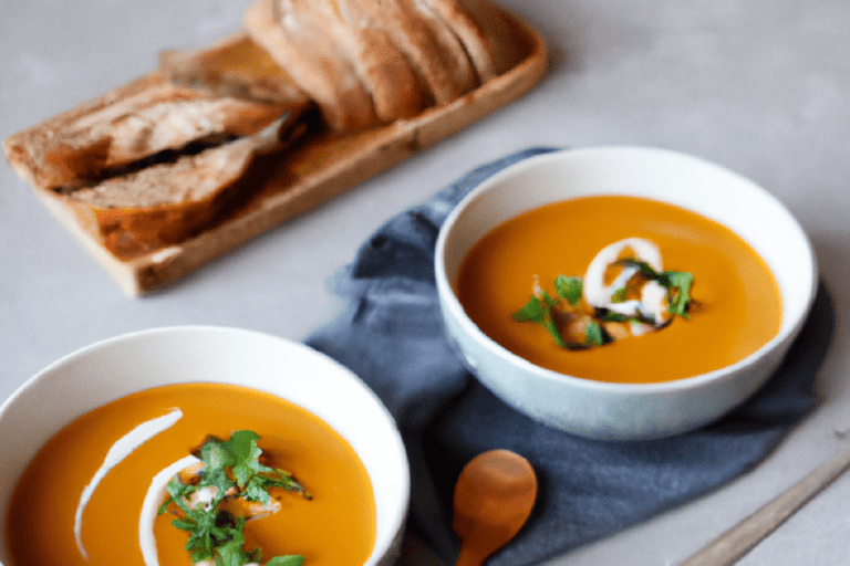 Soupe de butternut lait de coco