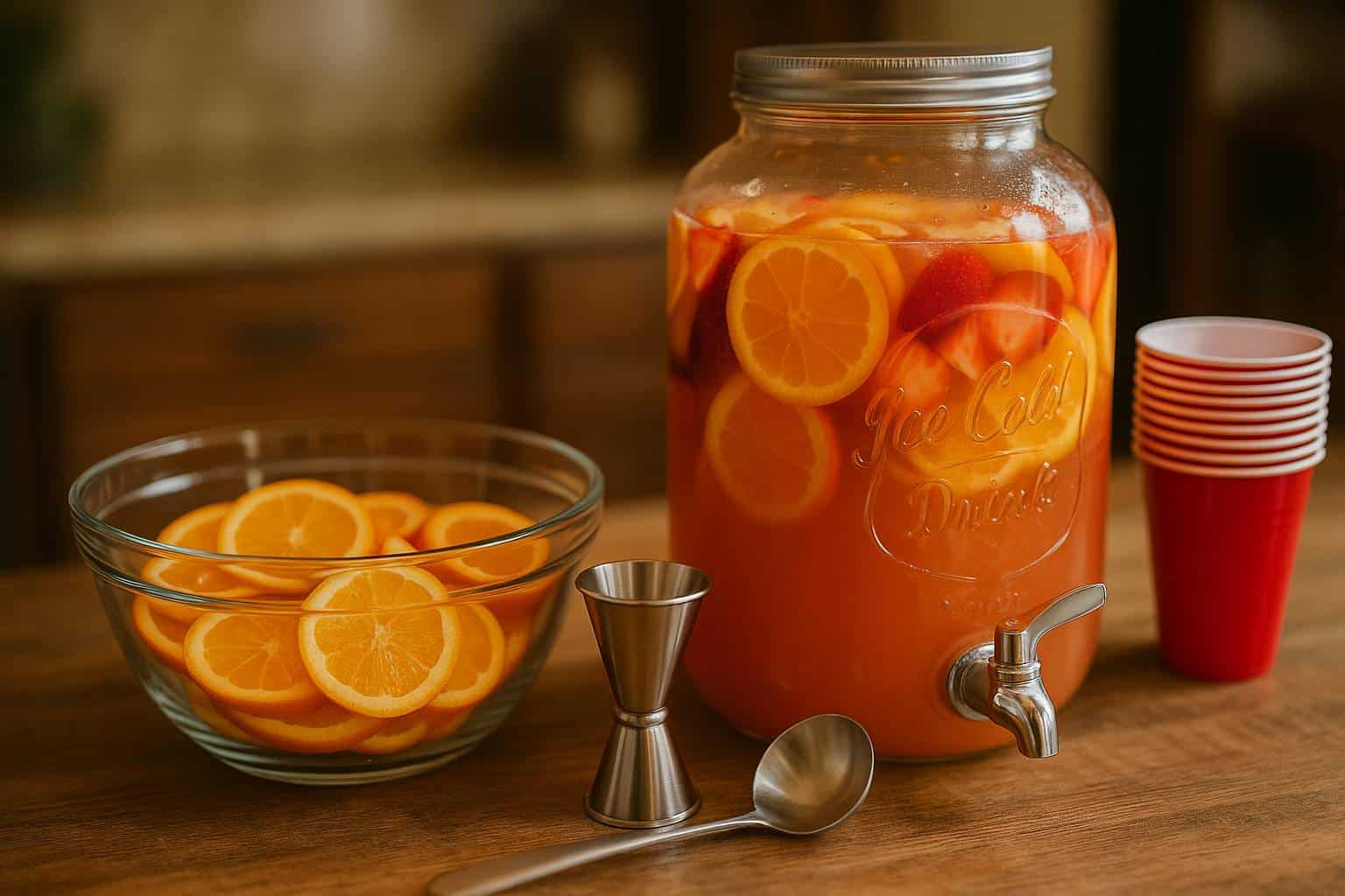 Accessoires incontournables pour réussir sa recette de punch en grande quantité
