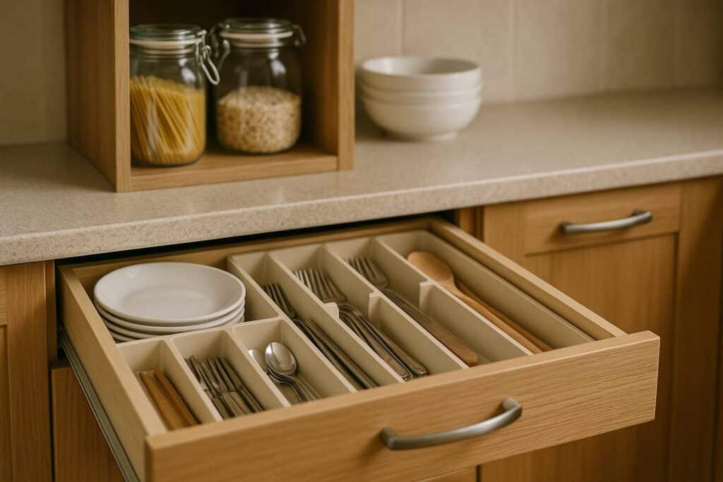 Astuces pour maintenir vos tiroirs et placards de cuisine propres et organisés