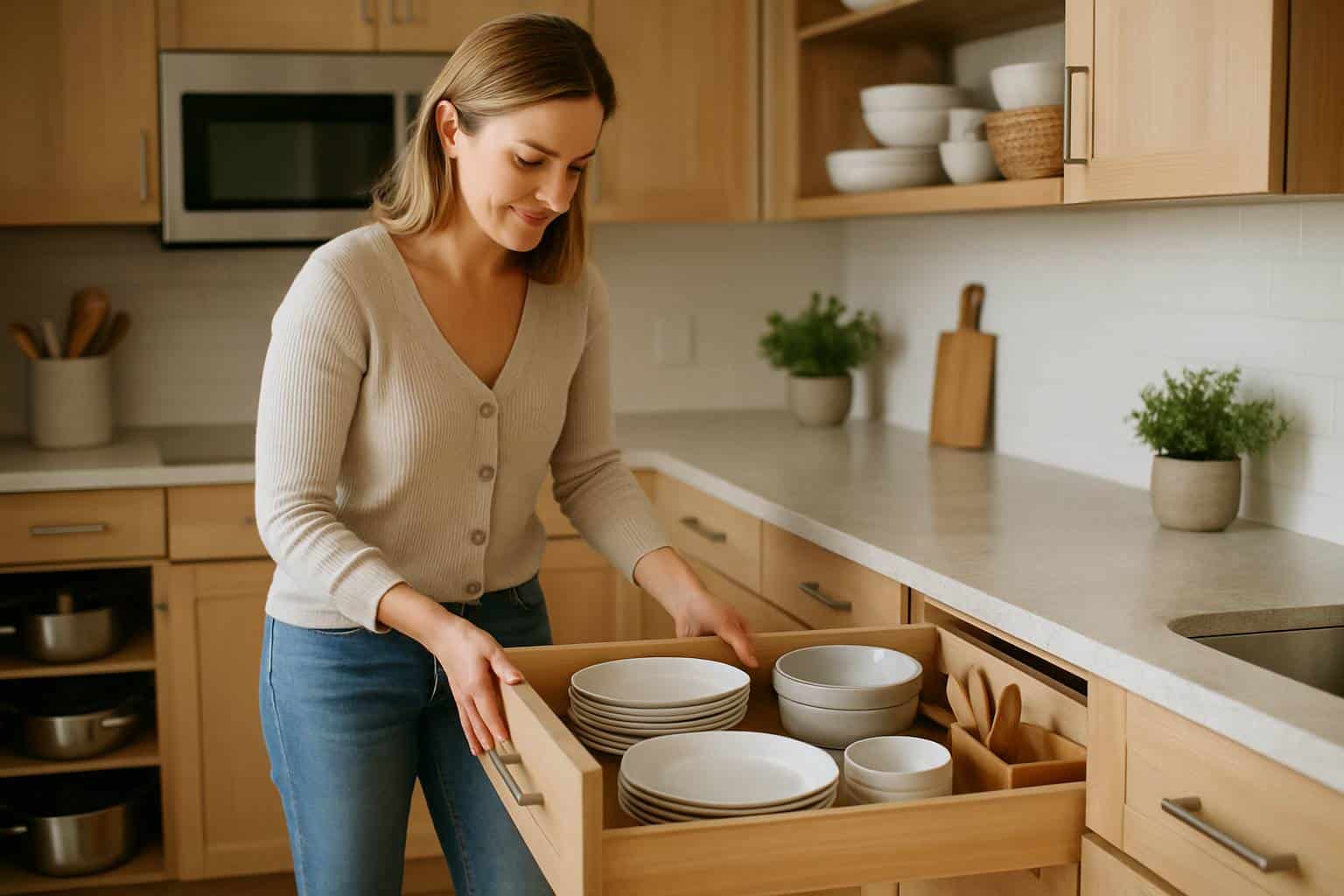 Mobilier de cuisine : astuces pour optimiser le rangement et gagner de la place