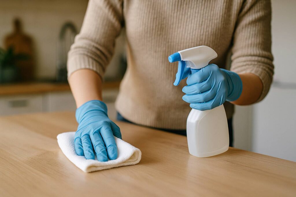 Pourquoi et comment désinfecter votre plan de travail en toute sécurité
